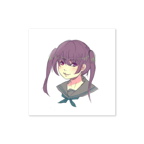 ツインテセーラーサブカルちゃん Sticker