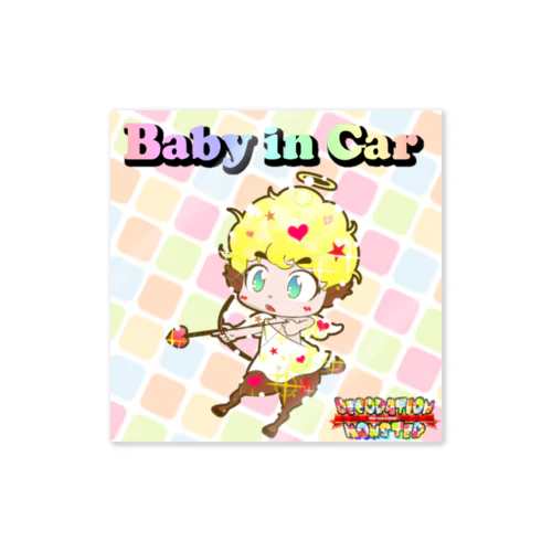 【Baby in Car】デコモン【きゅぴ】 Sticker