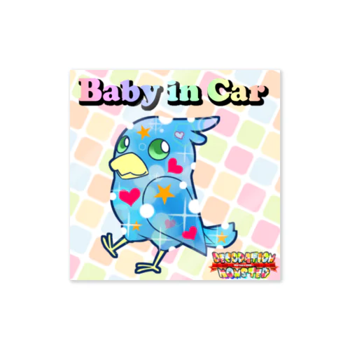 【Baby in Car】デコモン【みちる】 Sticker
