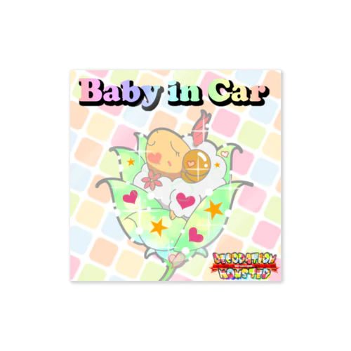 【Baby in Car】デコモン【ばろ】 스티커