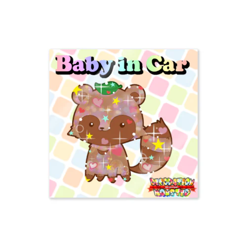 【Baby in Car】デコモン【きんちょー】 Sticker