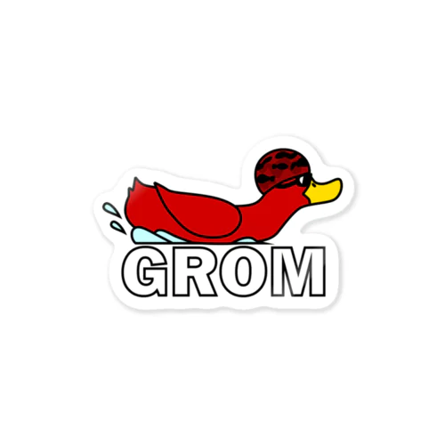 あひるさんGROM Sticker