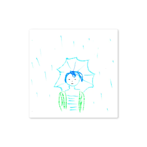 ばか。雨の、ばか。 Sticker