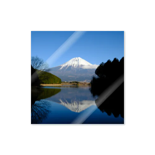 青空富士山 ステッカー