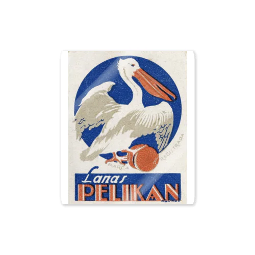 スペイン・バルセロナ　ペリカンLanas Pelikan Sticker