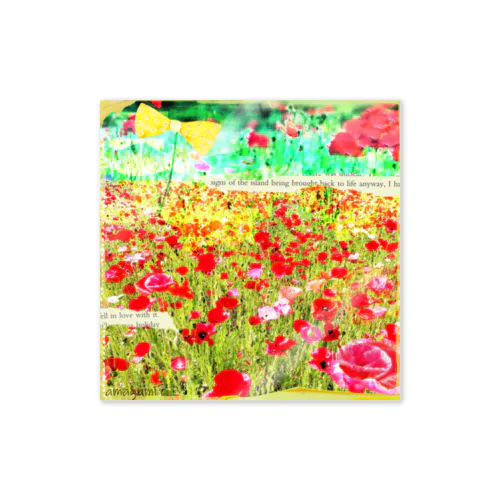 poppy garden. Sticker