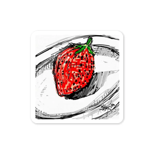 strawberry ステッカー