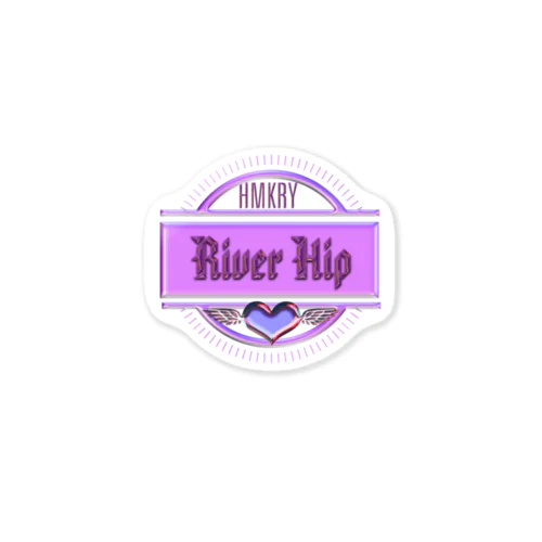 River hip Sticker