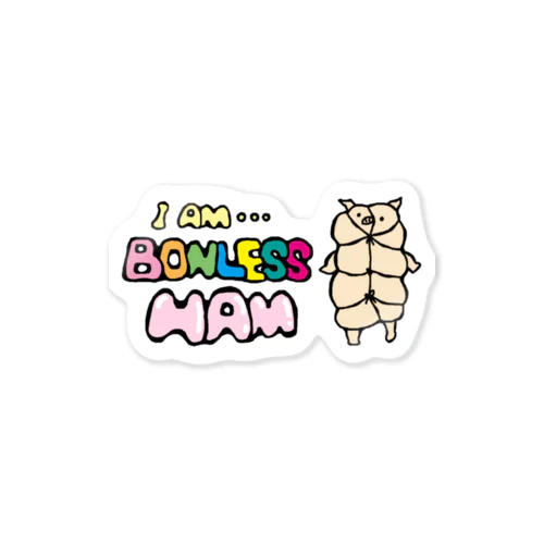 I'am Bonless Ham Sticker