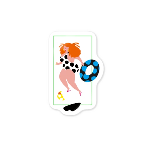 水玉の女03 Sticker