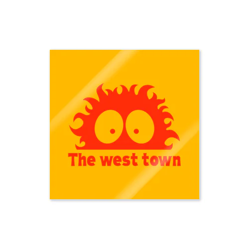 The west town ロゴアイテム Sticker