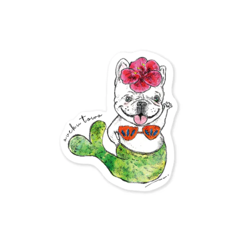フラちゃん人魚（レッド） Sticker
