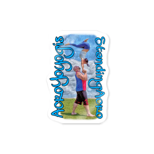 Acroyoyogis StandingAcro7 Sticker