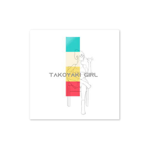TAKOYAKI GIRLちゃんⅡ Sticker