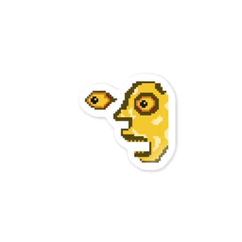gold　FACE Sticker