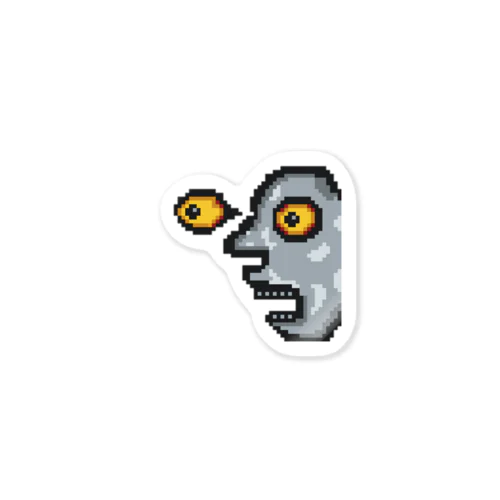 Silver　FACE Sticker