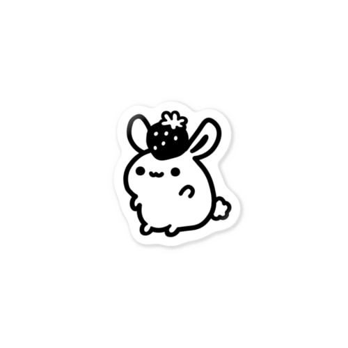 いちごのせうさぎ Sticker