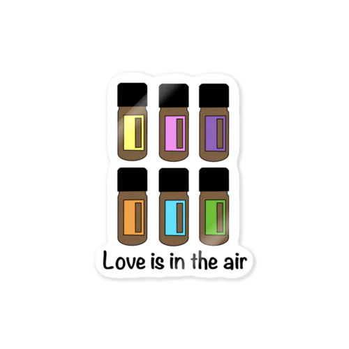 Love is in the air Sticker