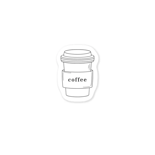 テイクアウトcoffee Sticker