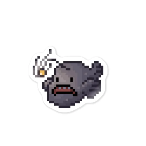 ドット絵 チョウチンアンコウ Sticker