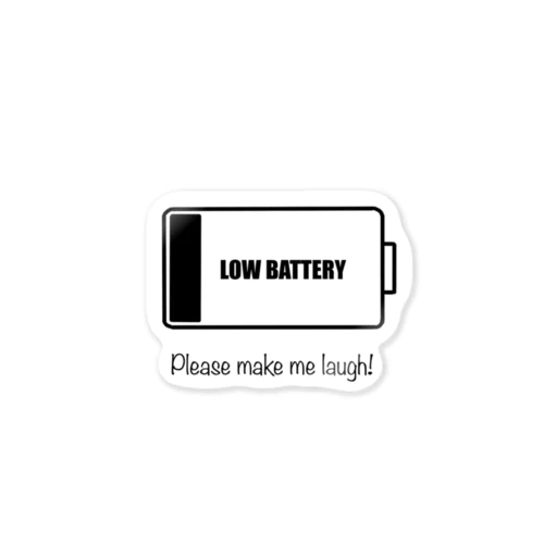 Low battery Sticker