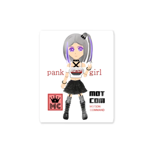 「パンク系女子」PANKfashiongirls Sticker
