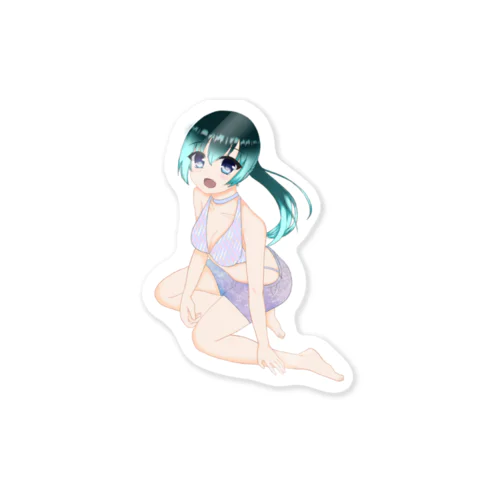 さめちゃん ステッカー Sticker