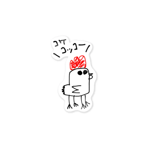 ニワトリの妖精さん Sticker