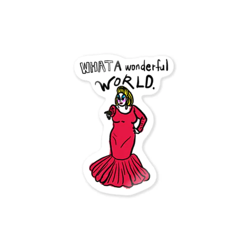 What a wonderful world. Sticker