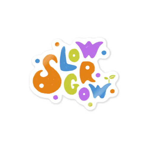 Slow Grow Sticker