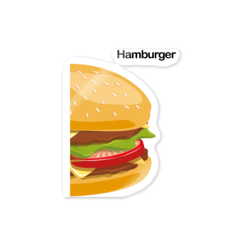 Big Humburger--大きいハンバーガー- ステッカー