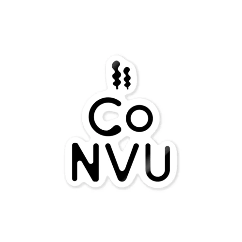 CoNVU（ロゴのみ） オリジナルグッズ ステッカー