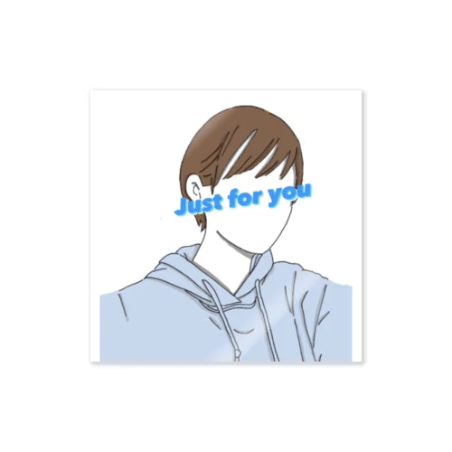 JUST for YOU ロゴ入り Sticker