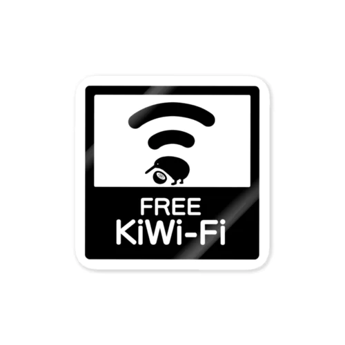 KiWi-Fiスポット ステッカー