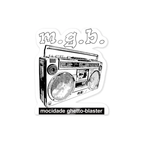 m.g.b. black Sticker