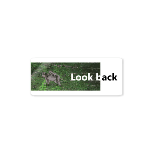 MACAQUE -Look back-  Sticker