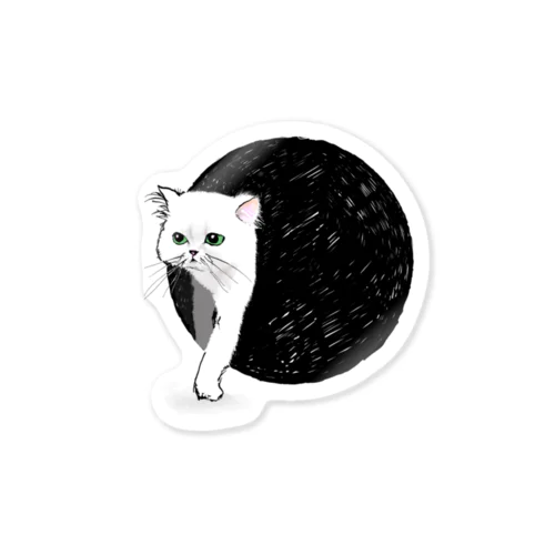 突如現れた猫さんのステッカー Sticker