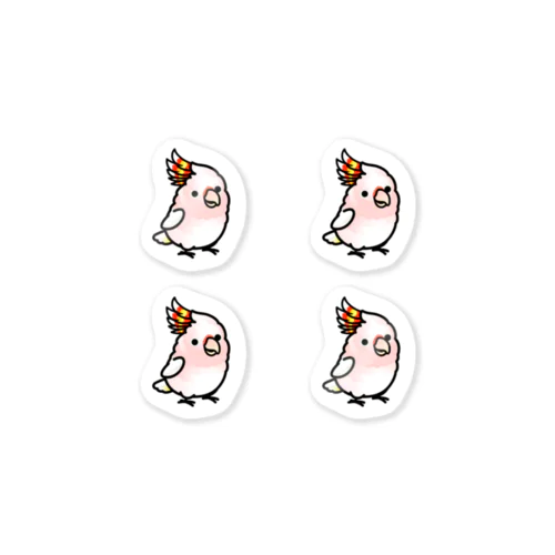 Chubby Bird クルマサカオウム　 Sticker