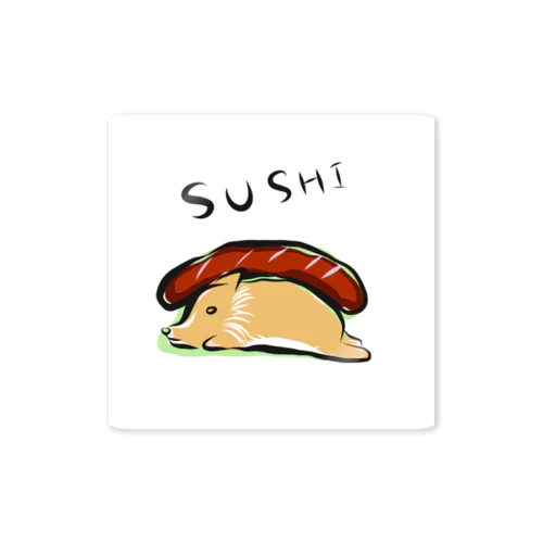 寿司寿司コーギー Sticker