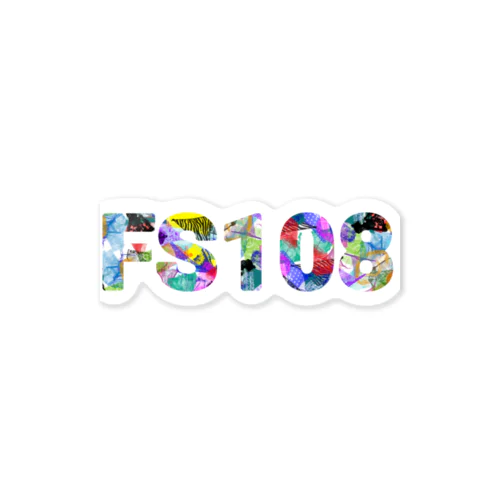 FS108 パンツだらけロゴ Sticker