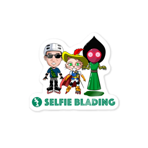 Selfie Blading 全員バージョン ステッカー