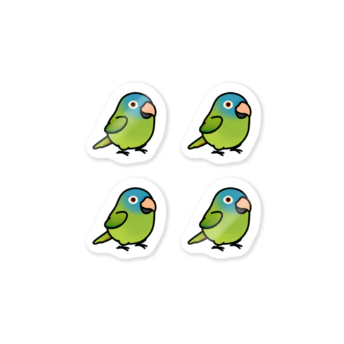 Chubby Bird トガリオインコ　 Sticker