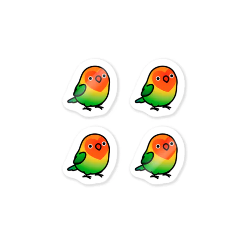  Chubby Bird ルリゴシボタンインコ　 Sticker