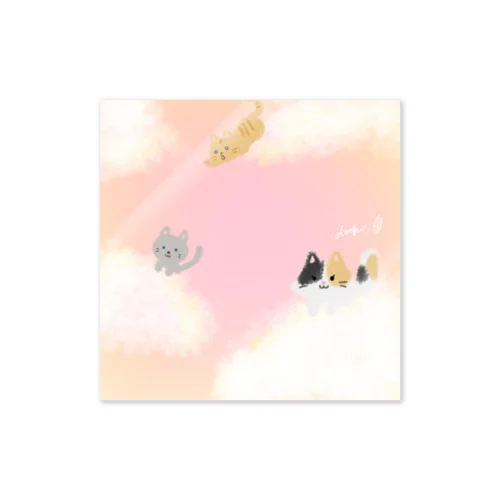 ふわふわ猫の楽園 Sticker