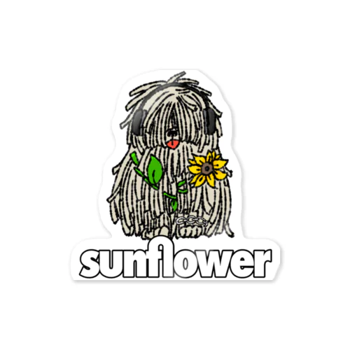 sunflower Pastaくん Sticker