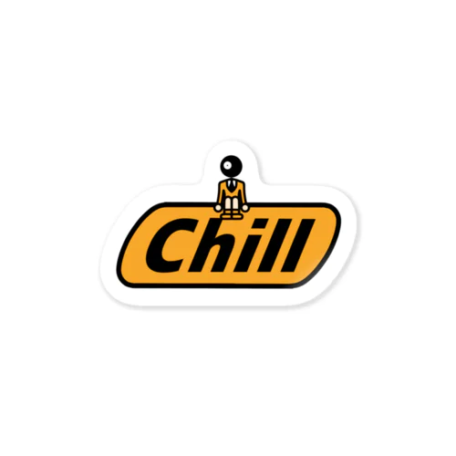 Bicライター風 Chill ステッカー