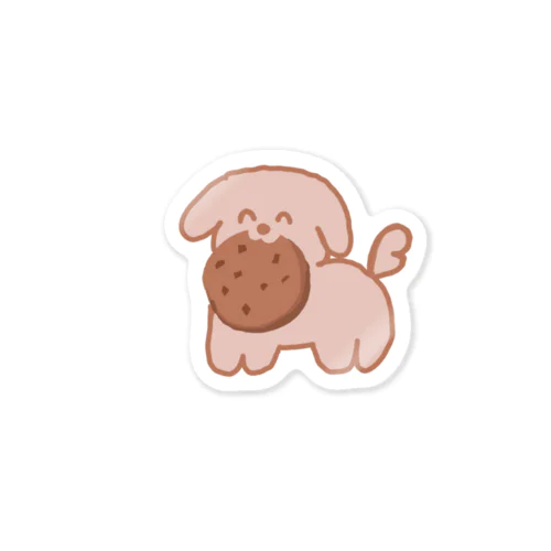 クッキーを食べる犬 Sticker