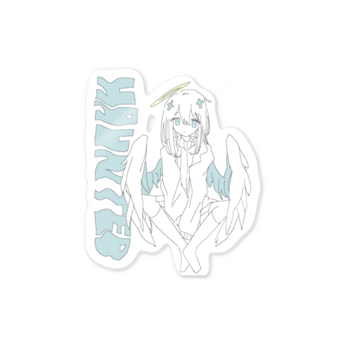 HAUNTED ANGEL Sticker
