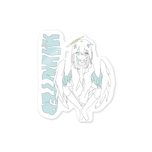 HAUNTED ANGEL Sticker