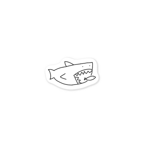 サメと小魚～Sharks and small fish～ Sticker